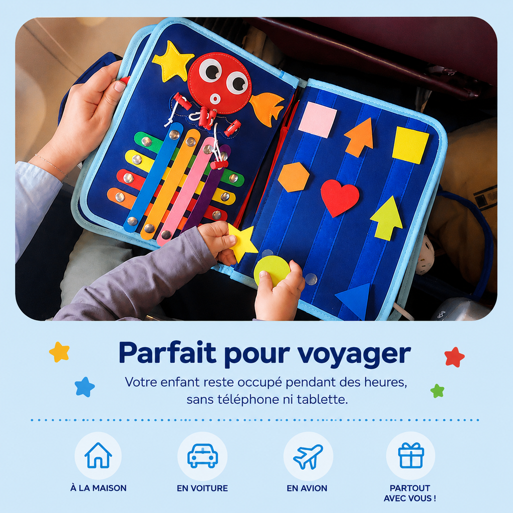 Valise d'Activités Montessori – Réduit le Temps d'Écran