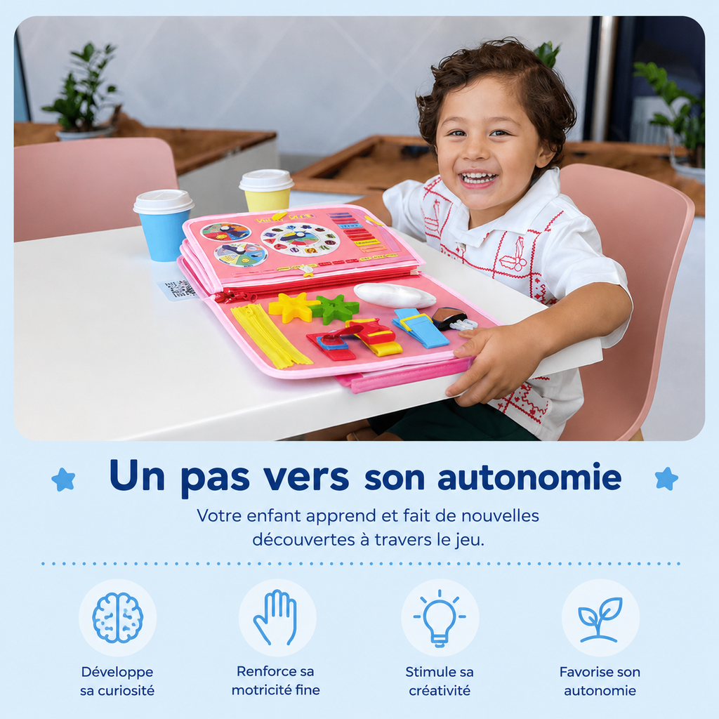 Valise d'Activités Montessori – Réduit le Temps d'Écran