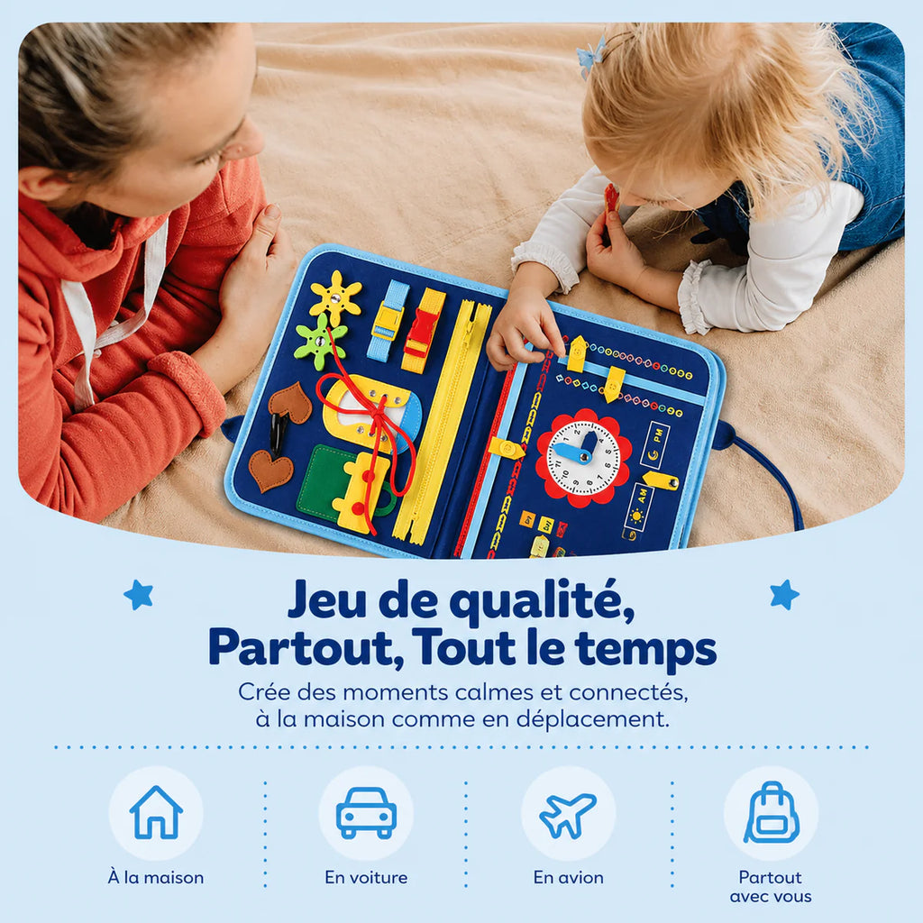 Valise d'Activités Montessori – Réduit le Temps d'Écran