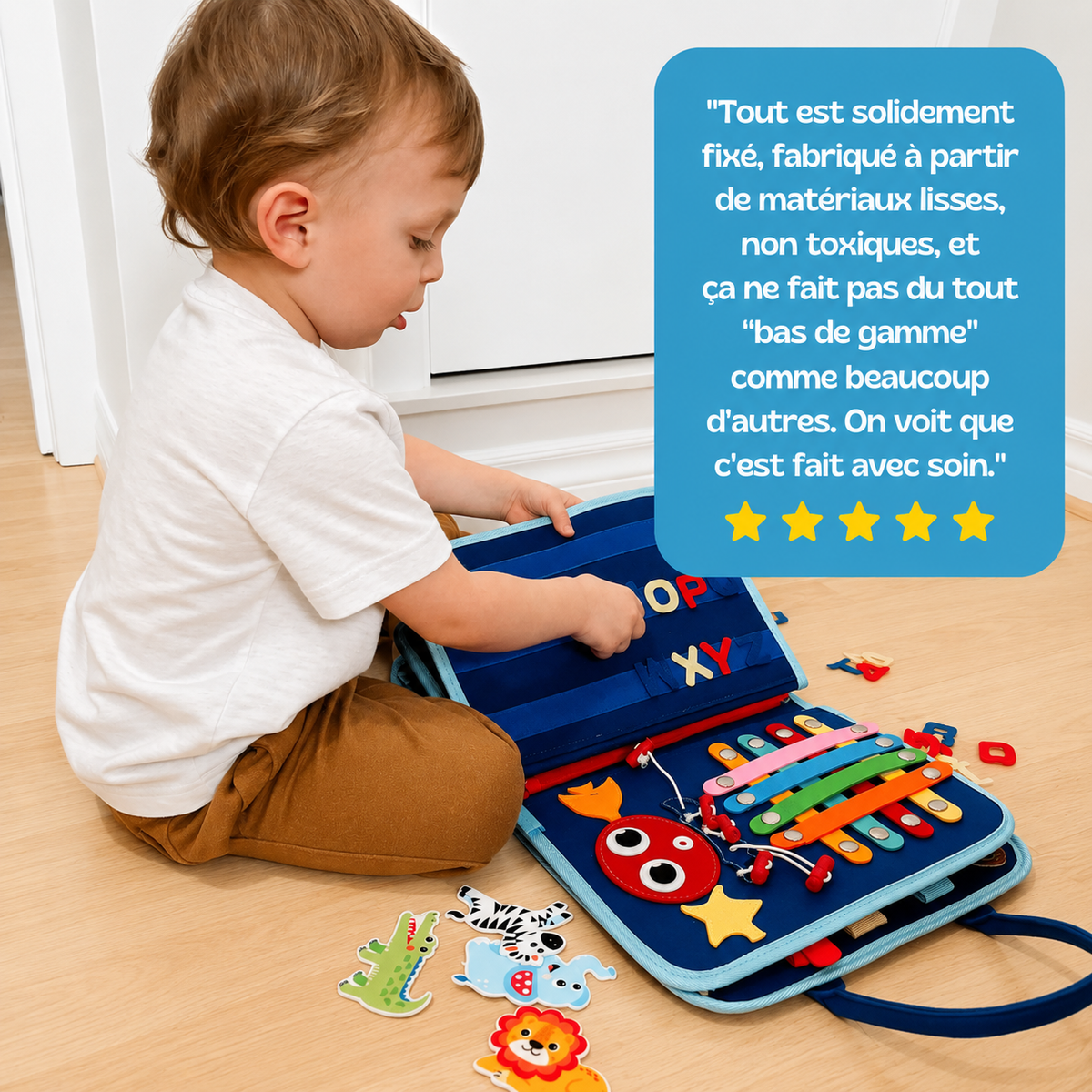 Valise d'Activités Montessori – Réduit le Temps d'Écran