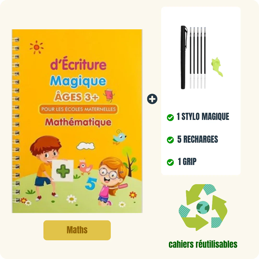 Cahiers Magiques Réutilisables – Apprendre à écrire dès 3 ans
