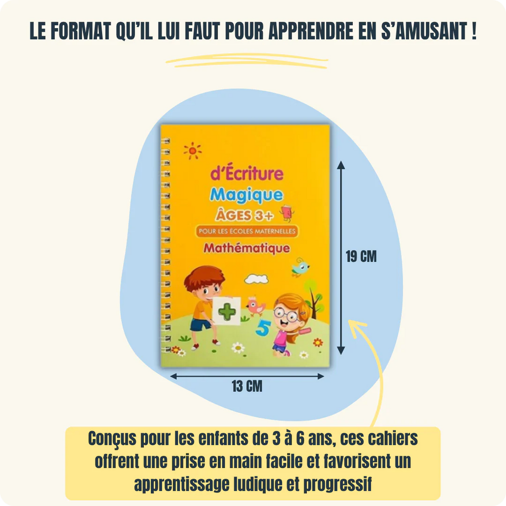 Cahiers Magiques Réutilisables – Apprendre à écrire dès 3 ans
